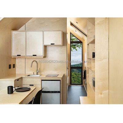 50/75/100mm Panel de sándwich de onda Estructura modular de acero Prefabricado Envío Cocina móvil Restaurante Contenedor Casa sobre ruedas