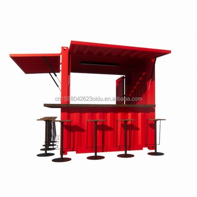 Hotel 10ft Mini Container Bar Stand en el supermercado con tienda emergente robusta y diseño moderno