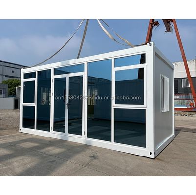Tubos cuadrados de acero galvanizado Estructura principal Prefabricado Cuarto pequeño Casa de contenedores para obra de construcción Almacén Familia