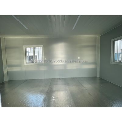 Tubos cuadrados de acero galvanizado Estructura principal Prefabricado Cuarto pequeño Casa de contenedores para obra de construcción Almacén Familia