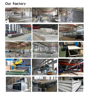 40 pies de lujo contenedor Casa de madera con 2 dormitorios Prefabricado Casa Oficina de diseño moderno acero galvanizado flexión 180g