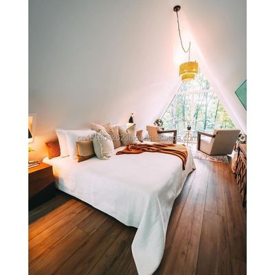 Estructura de acero Casa de madera triangular