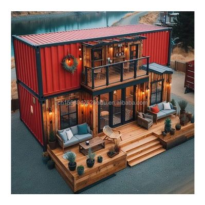 Diseño desmontable de lujo moderno de 3 dormitorios Villa prefabricada Contenedor Casa para jardín por familias y hoteles