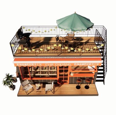 Diseño desmontable de lujo moderno de 3 dormitorios Villa prefabricada Contenedor Casa para jardín por familias y hoteles