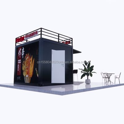 Estilo de diseño moderno 10 pies contenedor caja de guardia camión de comida rápida camión de café móvil bar tienda de conveniencia