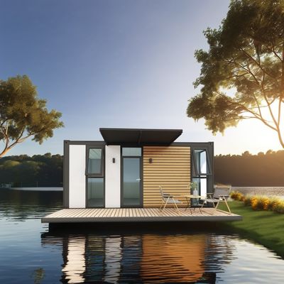 Contenedor de paquete plano UE de lujo moderno personalizado de 20 pies Casa de madera prefabricada con estructura de acero Jardín prefabricado en estilo de diseño moderno de mediados de siglo