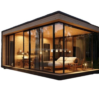 Cuadro de acero galvanizado de acero doblado 180g Casa prefabricada moderna de 20 pies 40 pies para envío Contenedor Jardín Hotel