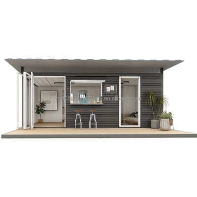 50/75/100mm Contenedor de paneles de sandwich con oleaje con cocina y baño para el mercado de la UE con 2 dormitorios y diseño de lujo