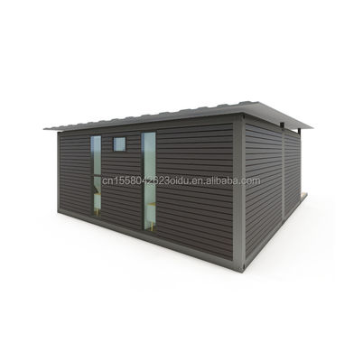 50/75/100mm Contenedor de paneles de sandwich con oleaje con cocina y baño para el mercado de la UE con 2 dormitorios y diseño de lujo