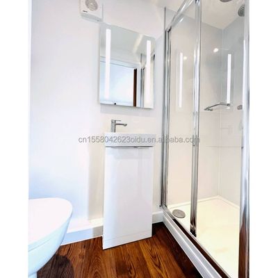 Estilo de diseño moderno 40 pies Contenedor plegable de dos dormitorios de color personalizado y puerta de vidrio para vida al aire libre