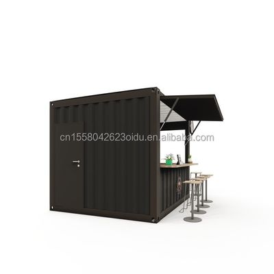 Acero galvanizado doblado 180g 10FT Mini tienda emergente contenedor cafetería/bar/restaurante de comida rápida/tienda de conveniencia/quiosco/stand