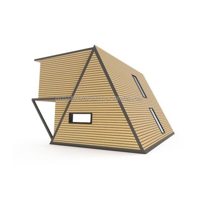 20ft o 40ft Hotel Desmontable y expandible estructura de forma de triángulo pequeña cabaña Casa de marco A para dormitorio o villa
