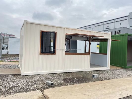 Diseño moderno Prefabricado Casa plegable Panel de sandwich de acero Casa de contenedores para exteriores en el sitio de construcción Dormitorio