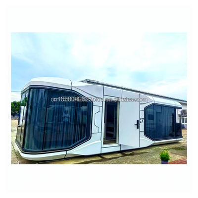 Cuadro de acero Galvanizado de acero Doblaje 180g vacaciones al aire libre o hotel diseño moderno prefabricado habitación cápsula 20 FT 40 FT
