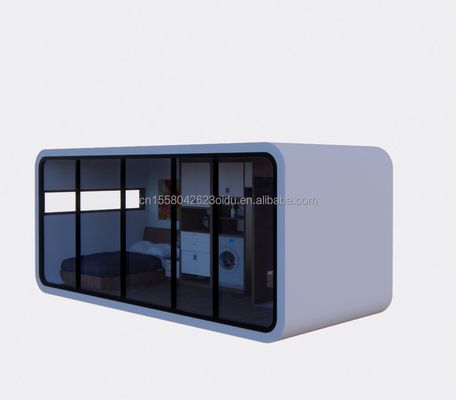 Cuadro de acero Galvanizado de acero Doblaje 180g vacaciones al aire libre o hotel diseño moderno prefabricado habitación cápsula 20 FT 40 FT