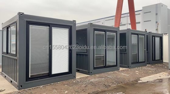Oficina de contenedores de baño de diseño moderno para soluciones móviles a medida en contenedores de carga marítima de 10 pies