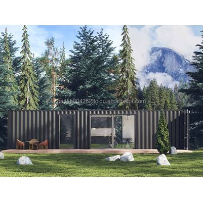 Recientemente popular contenedor de envío modificado de 40 pies con 2 dormitorios y ventanas de aleación de aluminio