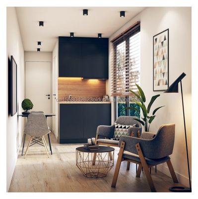 Recientemente popular contenedor de envío modificado de 40 pies con 2 dormitorios y ventanas de aleación de aluminio