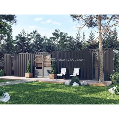 Recientemente popular contenedor de envío modificado de 40 pies con 2 dormitorios y ventanas de aleación de aluminio