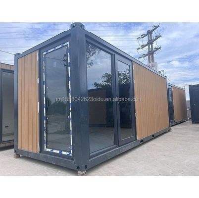Casa de contenedores de madera expandible con ventanas de aleación de aluminio para EU 20ft 40ft Modern Design Outdoor Hotel y Vocación