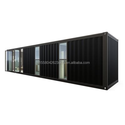 Hotel 40 pies Prefab Modular Contenedor Plegable Rápido Construir Casa Pequeña con Tubos Cuadrados de Acero Galvanizado