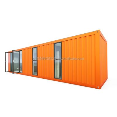 Hotel 40 pies Prefab Modular Contenedor Plegable Rápido Construir Casa Pequeña con Tubos Cuadrados de Acero Galvanizado