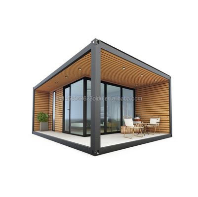 20ft/40ft de lujo Casa moderna de madera Estructura de acero Casa pequeña Senglin Casa de vacaciones plegable con color personalizado
