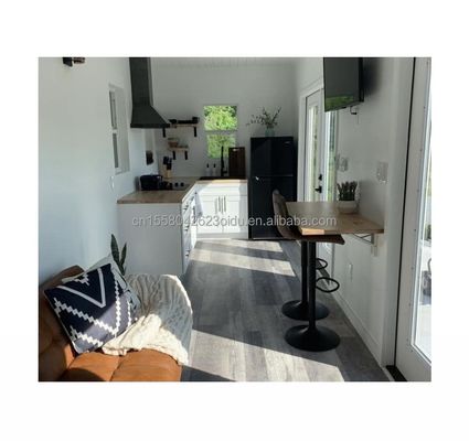 20ft 40ft Contenedor de envío Casa prefabricada para Carport con panel de sándwich y acero galvanizado de flexión 180g
