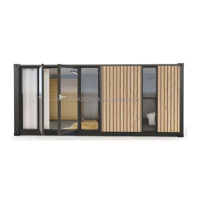 Casas de contenedores modernas de un piso estilo lujoso Edificios prefabricados de madera diminutos para hoteles Apartamentos Villas o cabañas