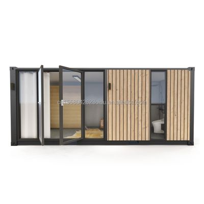 Casas de contenedores modernas de un piso estilo lujoso Edificios prefabricados de madera diminutos para hoteles Apartamentos Villas o cabañas