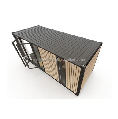 Casas de contenedores modernas de un piso estilo lujoso Edificios prefabricados de madera diminutos para hoteles Apartamentos Villas o cabañas