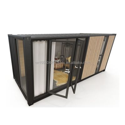 Casas de contenedores modernas de un piso estilo lujoso Edificios prefabricados de madera diminutos para hoteles Apartamentos Villas o cabañas