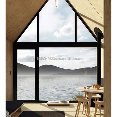 Moderno A-Triángulo Casa Pequeña Casa Prefabricada Remolque de la Casa Flat Pack Acero y panel de sándwich Casa móvil para hotel u otros fines