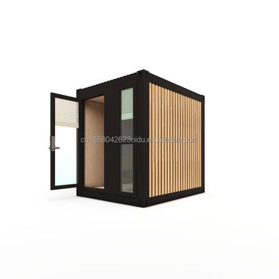 Diseño moderno 10 pies contenedor casa prefabricada para jardín oficina dormitorio mini almacén de dormir y hotel móvil