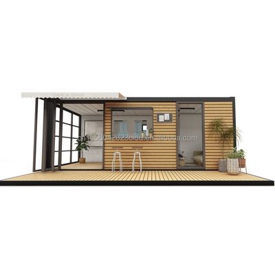 Alojamiento hotelero 2024 Estilo lujoso Casa pequeña portátil prefabricada con 50/75/100 mm de paneles de sandwich de onda Paredes y diseño