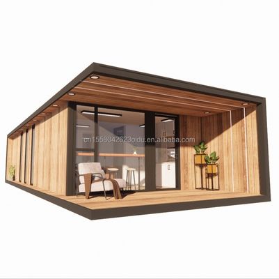 Acero galvanizado con flexión portátil Modular 2-3 dormitorios Prefabricado Flat Pack Cabina de jardín móvil Hoteles Villas Casas prefabricadas
