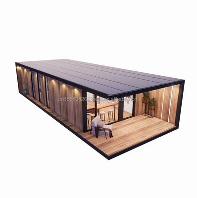Acero galvanizado con flexión portátil Modular 2-3 dormitorios Prefabricado Flat Pack Cabina de jardín móvil Hoteles Villas Casas prefabricadas