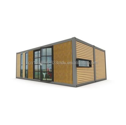 Casa de contenedores prefabricada expandible de 2 dormitorios de diseño moderno para aplicaciones comerciales