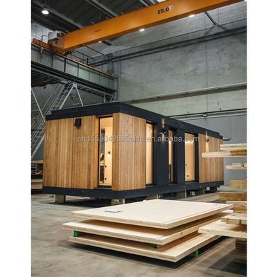 Camisas de techo triangular moderno de aleación de aluminio Casa prefabricada Techo plano Contenedor residencial Casas prefabricadas de madera Panel de sándwich de acero hecho al aire libre