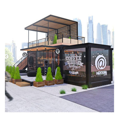 Color personalizado Diseño moderno Contenedor prefabricado Tienda de té de leche Tienda de cafetería Tienda de cafetería Casas Casa de contenedores modulares pequeñas
