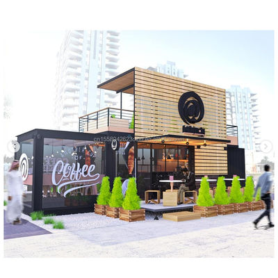 Color personalizado Diseño moderno Contenedor prefabricado Tienda de té de leche Tienda de cafetería Tienda de cafetería Casas Casa de contenedores modulares pequeñas
