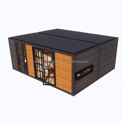 Casa de contenedores de acero expandible de 2 dormitorios moderna Diseño prefabricado para aplicaciones de centros comerciales Variantes de color personalizadas