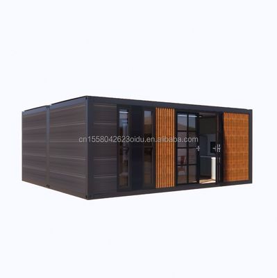 Casa de contenedores de acero expandible de 2 dormitorios moderna Diseño prefabricado para aplicaciones de centros comerciales Variantes de color personalizadas