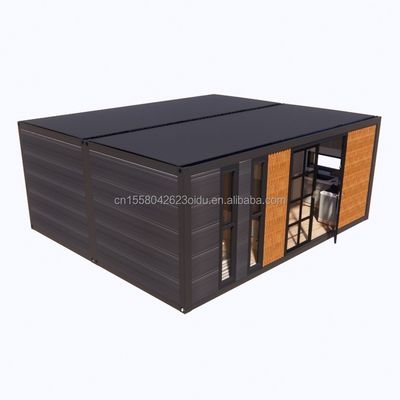 Casa de contenedores de acero expandible de 2 dormitorios moderna Diseño prefabricado para aplicaciones de centros comerciales Variantes de color personalizadas