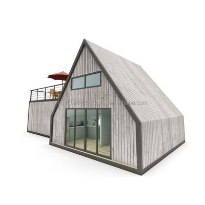 Color personalizado EU Casa de contenedores moderna prefabricada Casa portátil pequeña Casas modulares Casas de acero ligero Villa Casas prefabricadas
