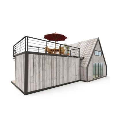 Color personalizado EU Casa de contenedores moderna prefabricada Casa portátil pequeña Casas modulares Casas de acero ligero Villa Casas prefabricadas