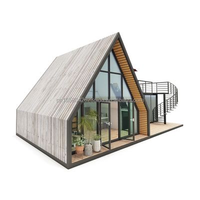 Color personalizado EU Casa de contenedores moderna prefabricada Casa portátil pequeña Casas modulares Casas de acero ligero Villa Casas prefabricadas