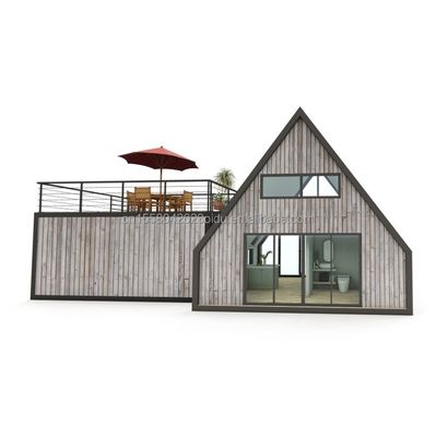 Color personalizado EU Casa de contenedores moderna prefabricada Casa portátil pequeña Casas modulares Casas de acero ligero Villa Casas prefabricadas