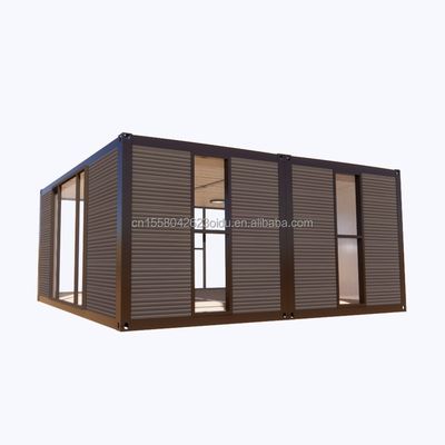 Casa de contenedores prefabricada de acero expandible de 2 dormitorios moderna para aplicación de centro comercial Diseño de color personalizado