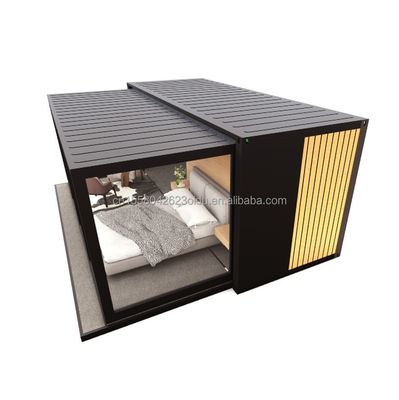 Estructura principal Tubos cuadrados de acero galvanizado 20ft 40ft Casa de contenedores de envío extensible para dos dormitorios en Australia